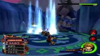 Kingdom Hearts 2 - Sora vs. Demyx - Japanese version - [Bossfight/720p/PCSX2/Kingdom Key]