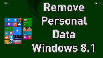 How to Clear All Personal Data & Details from PC or Laptop before Re-Sale [Windows 8.1]