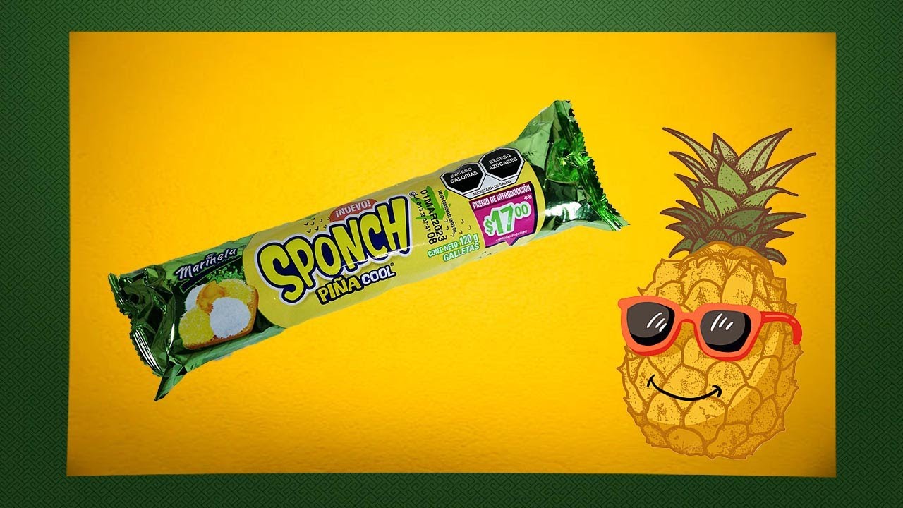 Galletas Sponch sabor a piña cool 🍍😎 - YouTube