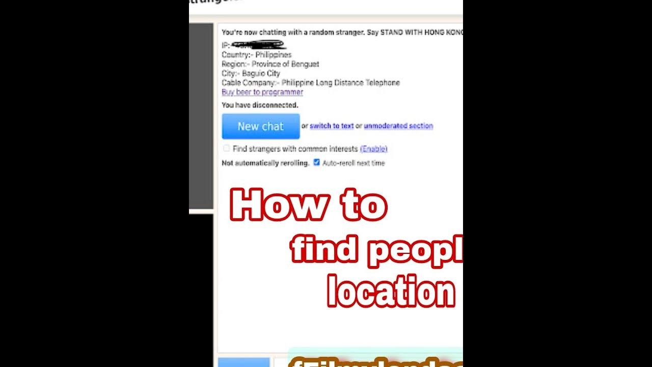 omegle IP location on Android / IOS by fFilmylondaa5423 YouTube