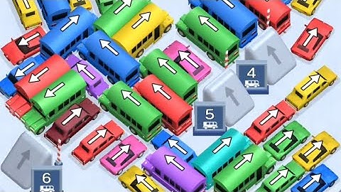 Car Jam Level 58 Game Walkthrough || Bus Out - Bus Jam Puzzle Game