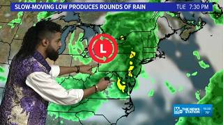 Storms back in forecast, 1-3 possible through Wednesday
