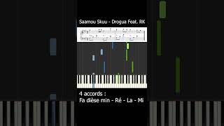 SAAMOU SKUU - DROGUA FT. RK | PIANO TUTORIEL
