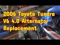 Alternator Replacement 2006 Toyota Tundra V6 4.0| Super EASY JOB!