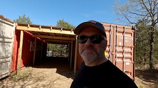 Building Our Shipping Container Shed/Rainwater Roof  Part 4