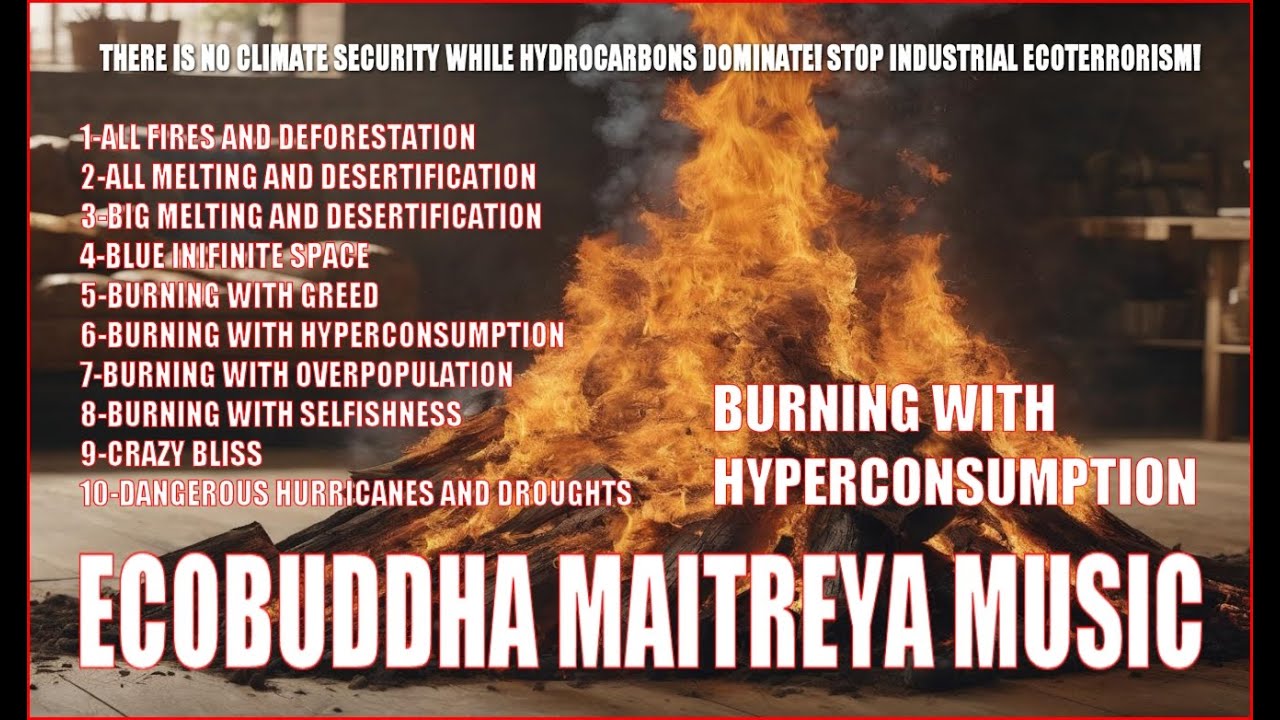ECOBUDDHA MAITREYA MUSIC, BURNING WITH HYPERCONSUMPTION