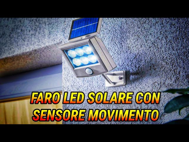 FARETTO LIDL A LED, SOLARE, TOTALMENTE AUTONOMO CON SENSORE CREPUSCOLARE E  SENSORE DI MOVIMENTO. - YouTube