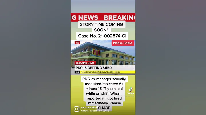 PDQ LAWSUIT EX-MANAGERS MOLEST 6 MINORS IN STORE O...