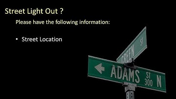 Reporting Light Pole Outages-How to report a street light outage in Havre de Grace Maryland?