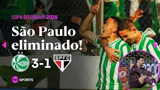 FERREIRINHA É EXPULSO, TRICOLOR VACILA E DÁ ADEUS À COPA DO BRASIL I JUVENTUDE 3 X 1 SÃO PAULO