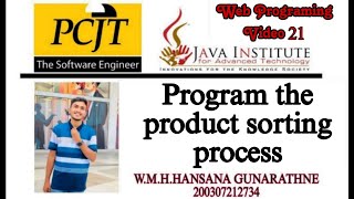 Web Programming Video 21 | Java Institute | Eshop |