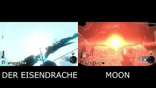 Blowing Up The Moon Vs Blowing Up The Earth Easter Egg Cutscene (Comparison)