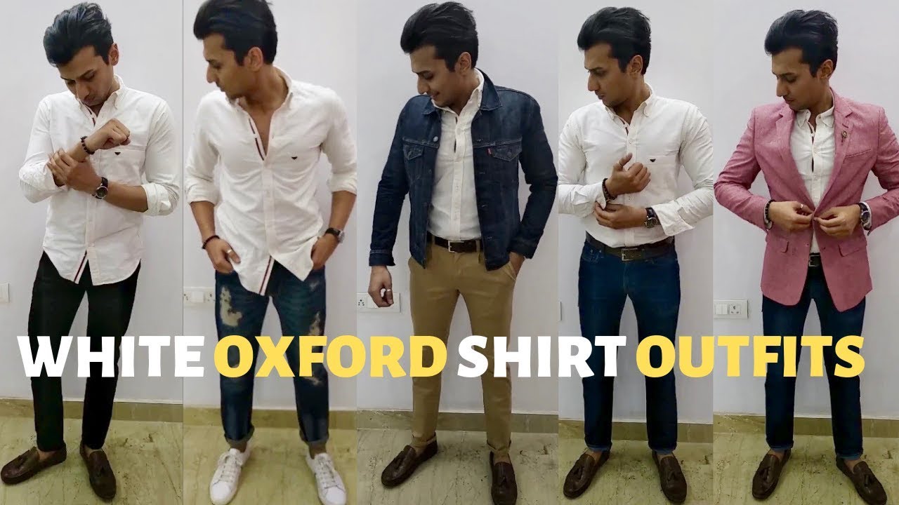 oxford shirt men fashion