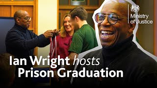 Ian Wright Hosts Coaching Graduation in Prison