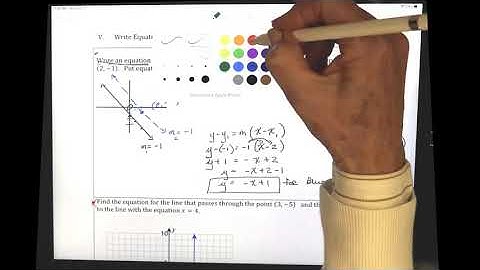 10.4 Cc / 4.4 Write Equations for Parallel and Perpendicular Lines