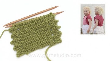 How to knit picot edge, both on the right and left side