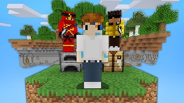 Minecraft Manhunt, but The World Is Floating Islands...