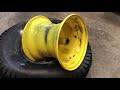 How to Change the Tire on a John Deere L110 Lawn Tractor