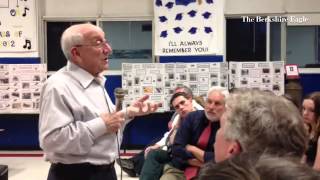 Holocaust survivor Max Glauben is asked about how he was able to recover photos of himself and famil