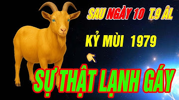 SỰ THẬT LẠNH GÁY Tuổi KỶ MÙI 1979 đúng từ sau ngày 10 Tháng 9 âm 2025 CHƯA TỪNG TIẾT LỘ