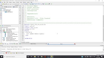 Tutorial 6: Verilog code of Full adder using Behavioral level of abstraction