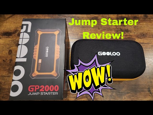 GOOLOO GP2000 Car Jump Starter Power Bank, 2000 A Tip Jump Starter