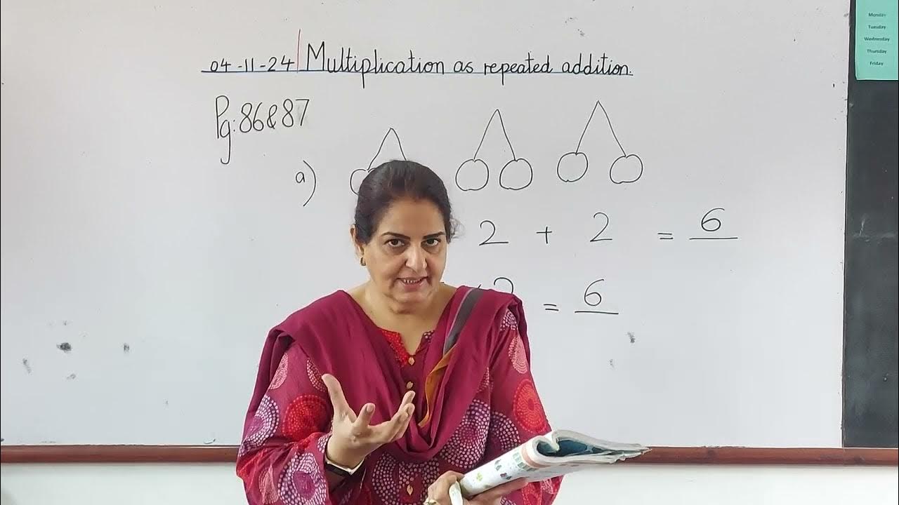 math Video:1 Topic:Multiplication as repeated addition. - YouTube