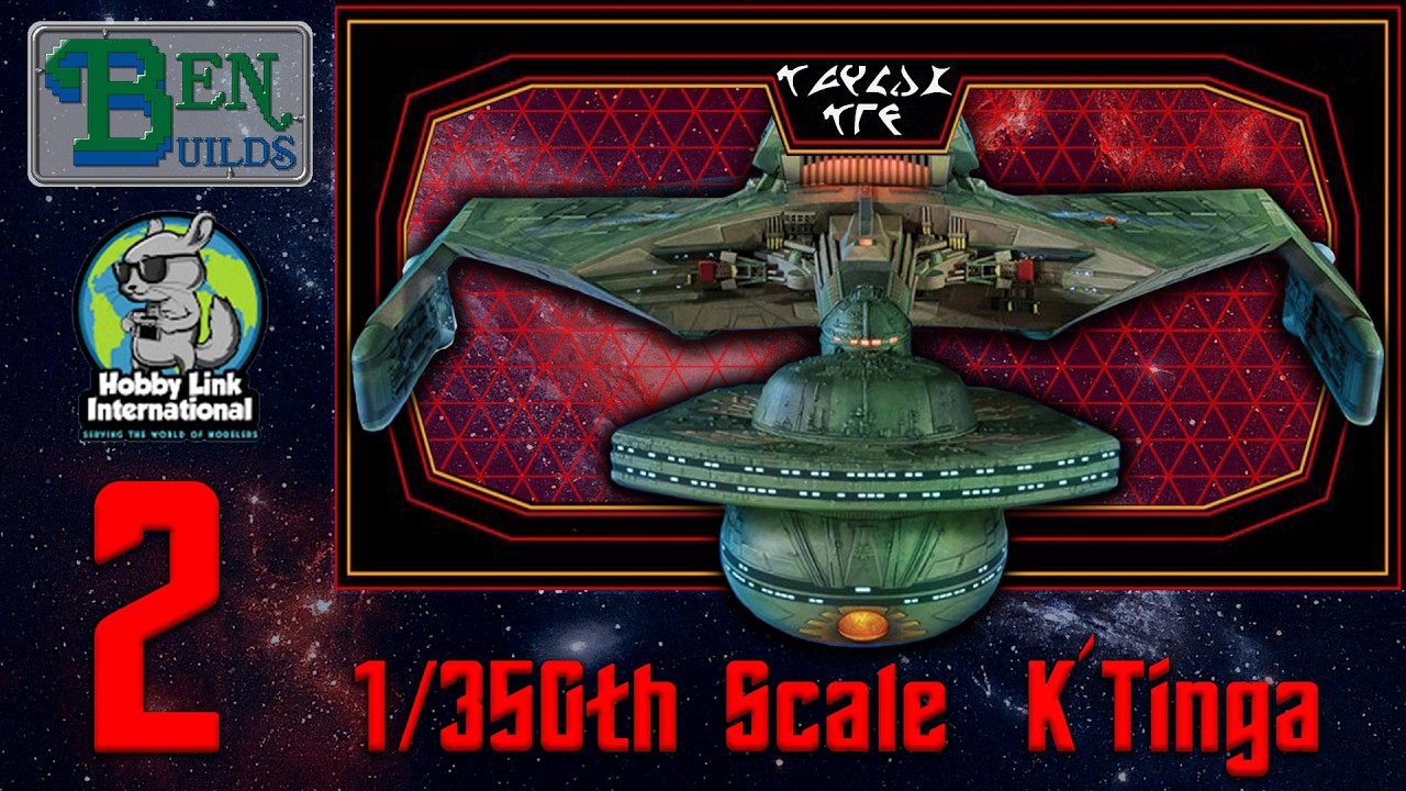 Klingon K'tinga Cruiser 350 Scale Model Build Series Pt 2 - YouTube