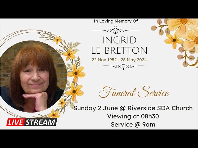 Funeral Service of the late Ingrid Le Bretton class=