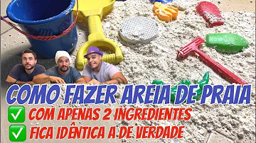 Como fazer areia com açúcar?