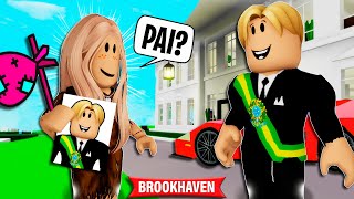 A ÓRFÃ DESCOBRIU que SEU PAI é O PRESIDENTE | Historinhas Brookhaven Roblox| Bibi e Lud