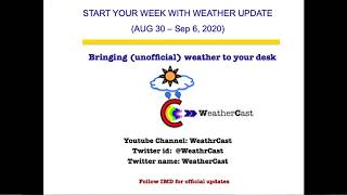 Start your week with weather updates (Aug 30, 2020)