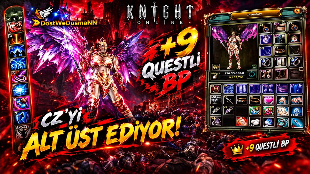 DostWeDusmaNN +9 QUESTLI BP ILE DUO PK ATIYOR! | ⚔️ KNIGHT ONLINE