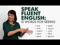 Understanding Vocabulary Related to Eye Usage