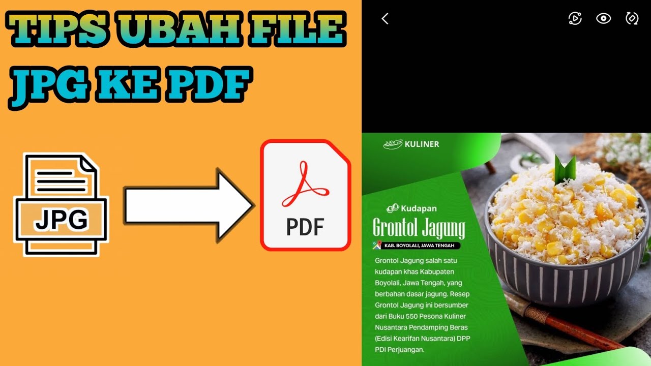 Cara convert file jpg ke pdf youtube