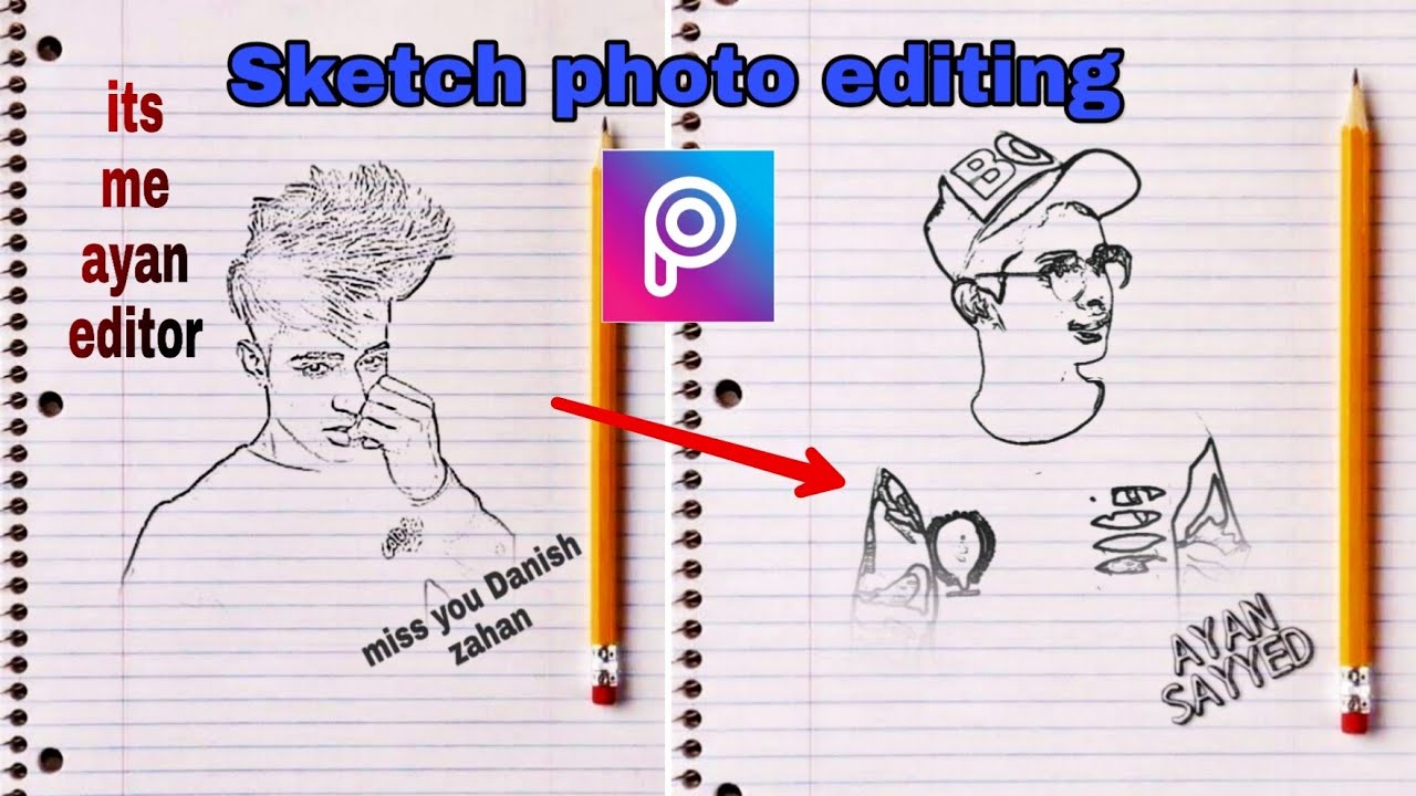 PicsArt sketch effect photo editing | new photo editing 2020 | best