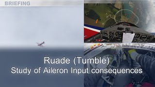 Ruade (Tumble) - Study of Aileron Input consequences