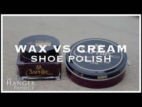 blue leather shoe polish