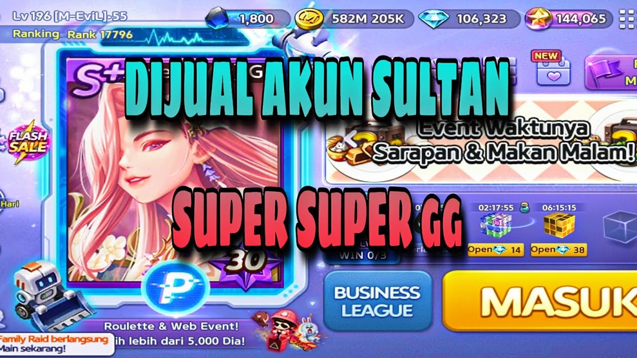 Dijual Akun Sultan Super Super GG | get rich - YouTube