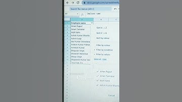 🚀 Google Sheets Shortcut to Open Filter Instantly! 🔥
