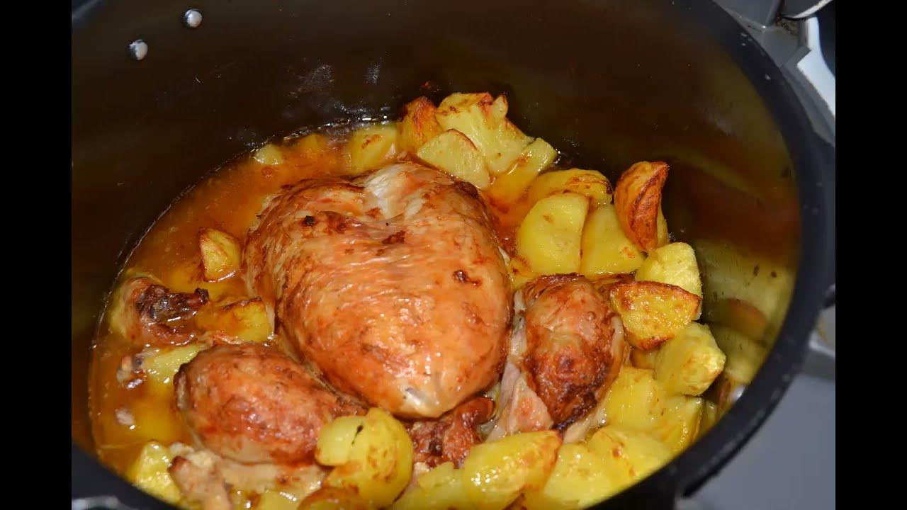 Poulet rôti pommes de terre cookeo et extra crisp ou four 