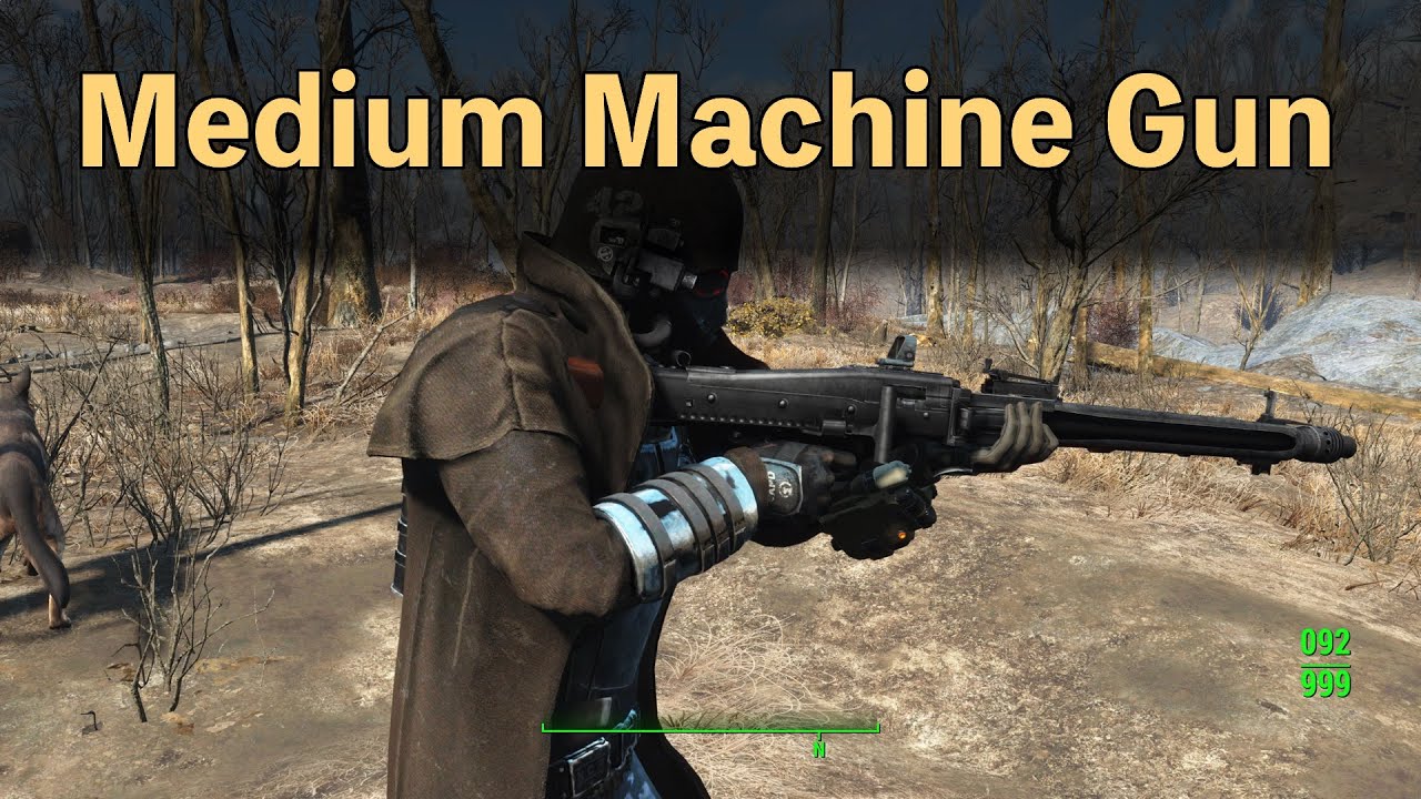 【Xbox】Fallout 4 MOD「Medium Machine Gun」試し撃ち - YouTube