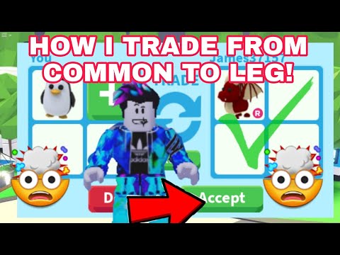 How I Traded From Common To Legendary Giveaway Adopt Me Roblox Youtube - freetoedit one color trading challenge neon legendaries with blue and black adoptme roblox in 2020 roblox super happy face pet adoption party