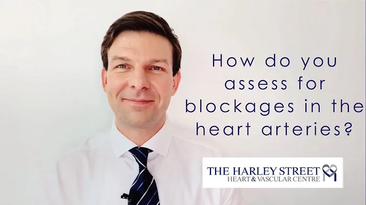 How do you assess for blockages in the heart arteries?