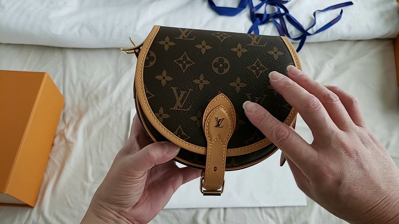 Katastrofe platform scramble Louis Vuitton unboxing TAMBOURINE bag with comparison Boute Chapeau Souple  #lvtambourine #unboxing - YouTube