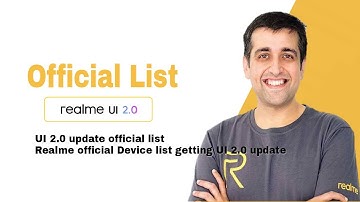 Realme UI 2.0 supported official device list🔥Realme UI 2.0 launch