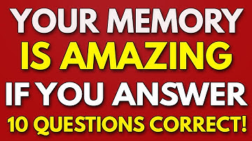 Prove Your MEMORY Is Working Fine For A SENIOR! - 65+ Year Old Trivia Quiz!