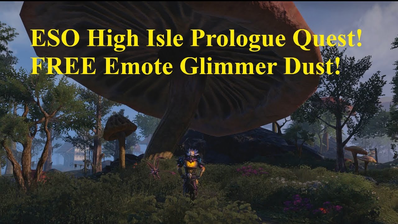 ESO High Isle Prologue Quest! FREE Emote Glimmer Dust! YouTube