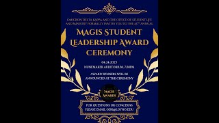 45th Annual Magis Student Leadership Awards Ceremony