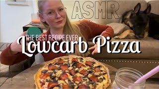 The BEST lowcarb keto PIZZA 🍕 ~ ASMR MUKBANG Relaxing Eating Sounds